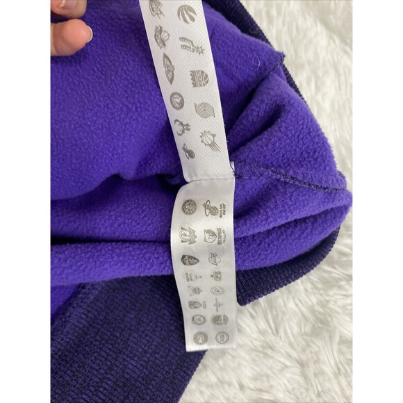 NBA LA Lakers Sweater Mens Size L Purple Logo Graphic Fleece Jacket Full Zip - Picture 13 of 16